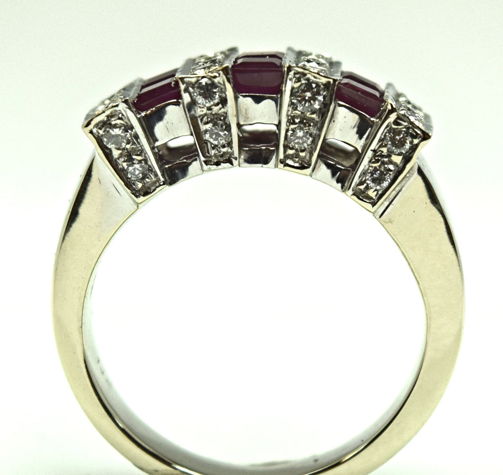 Ruby and diamond ring