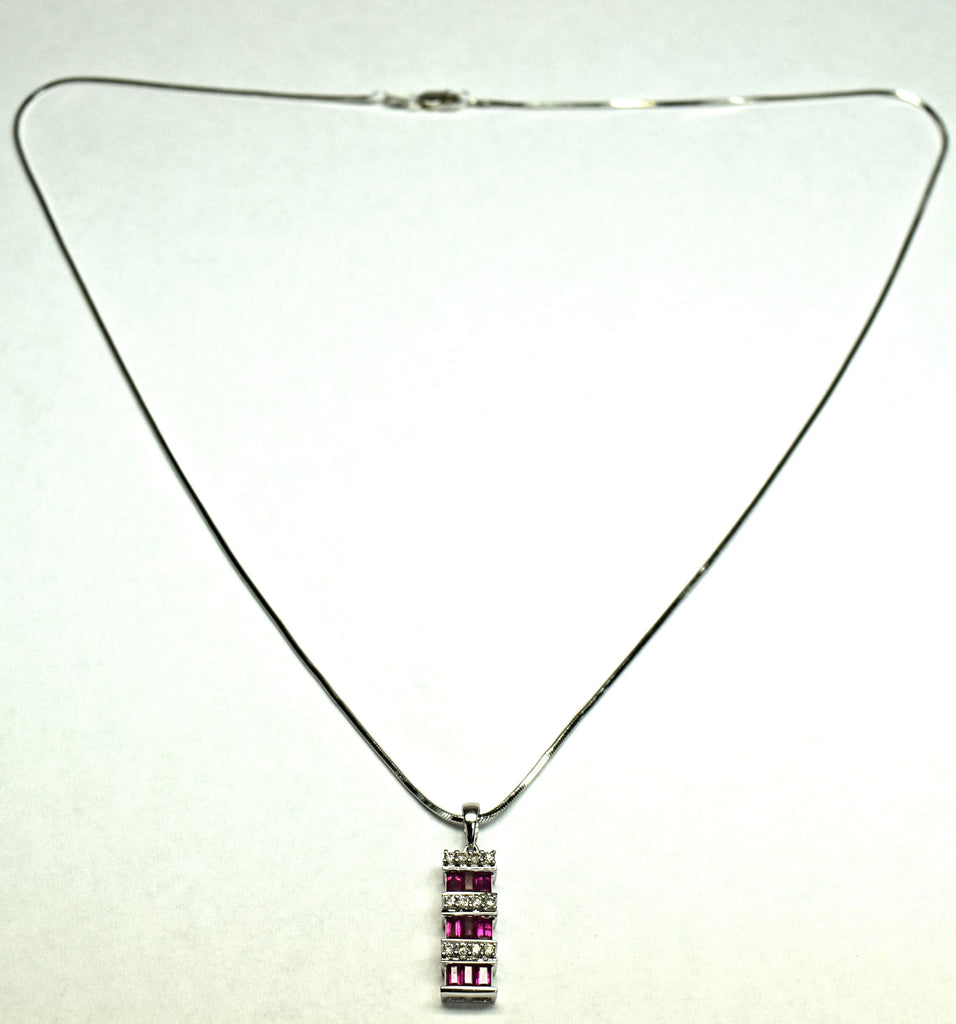 Diamond and Ruby Necklace