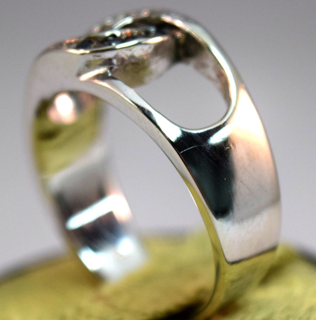 White Gold Black and White Diamond Ring