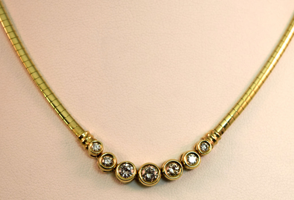 Yellow Gold Diamond Necklace