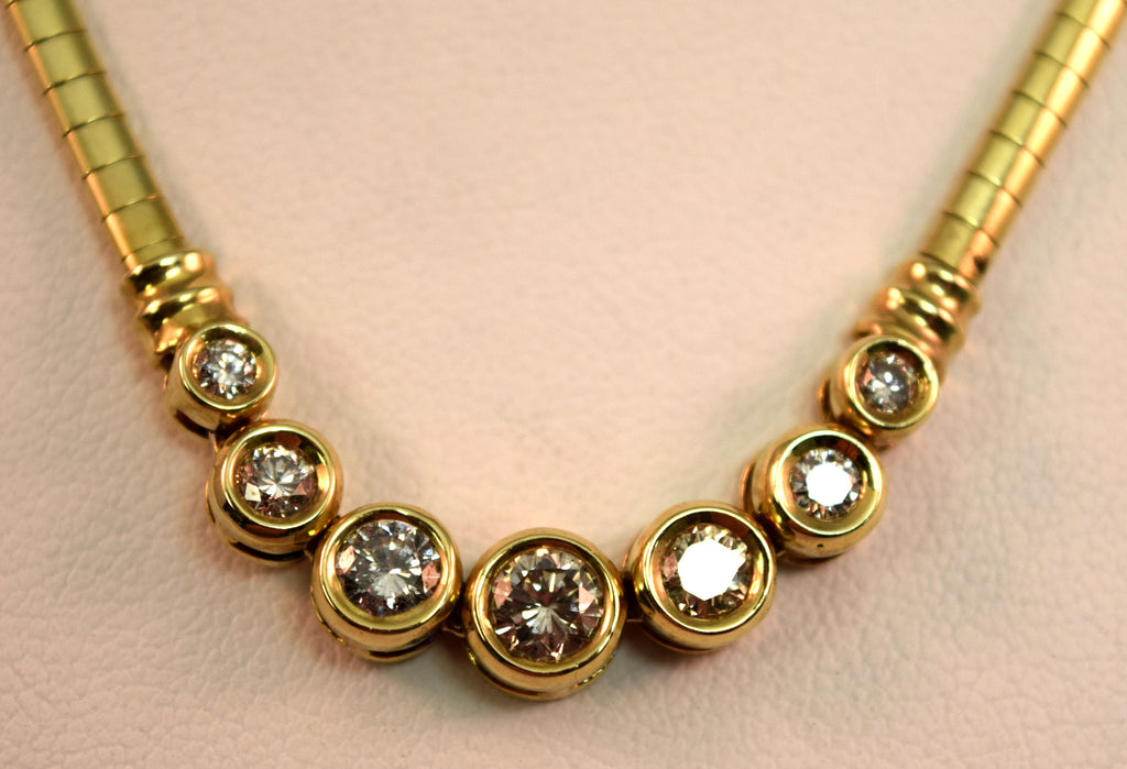 Yellow Gold Diamond Necklace