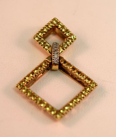 Diamond and ruby earrings