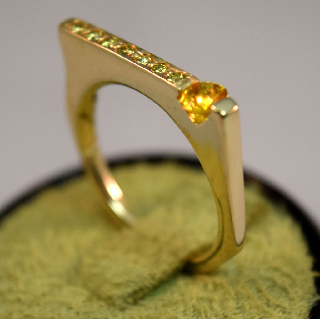 Yellow Gold Yellow Sapphire Ring