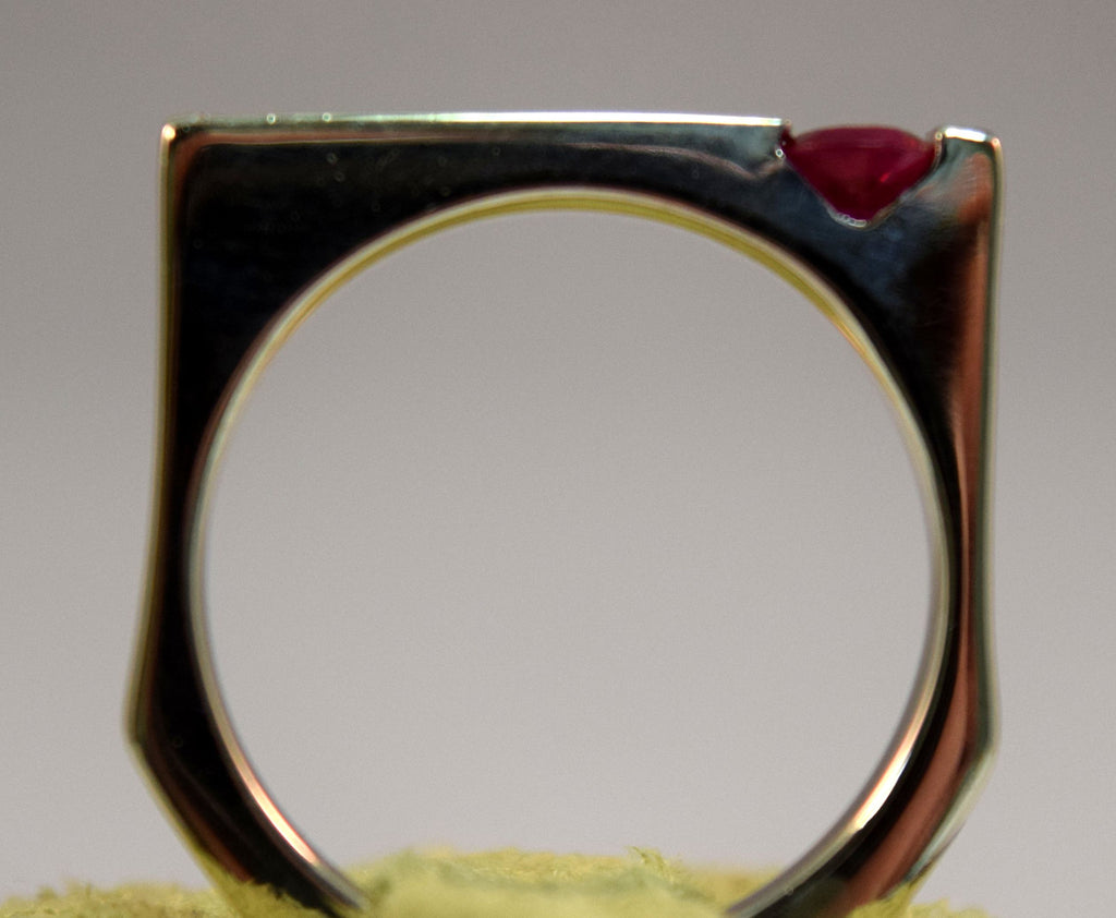 White Gold Ruby Ring