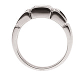 Men's White Gold Diamond Ring