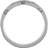 White Gold Men's Diamond Wedding Band