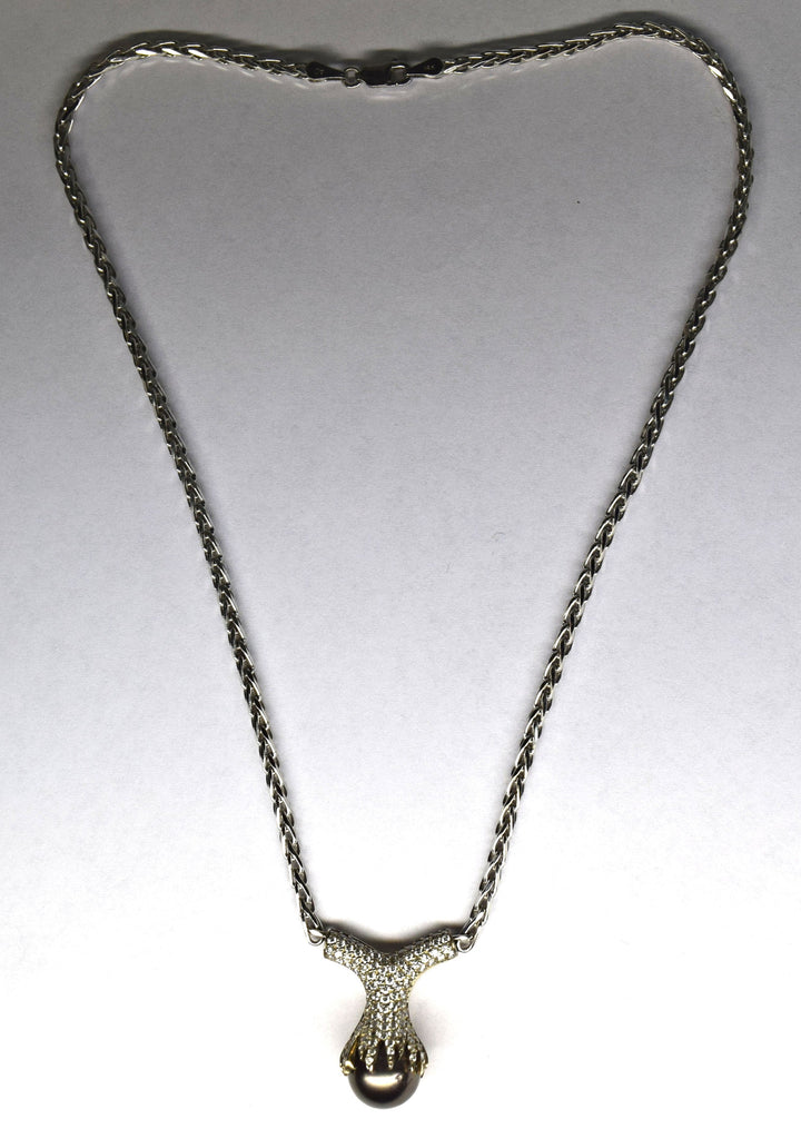 White Gold Tahitian Pearl Necklace