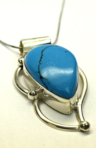 Sterling Silver Turquoise Neckalce