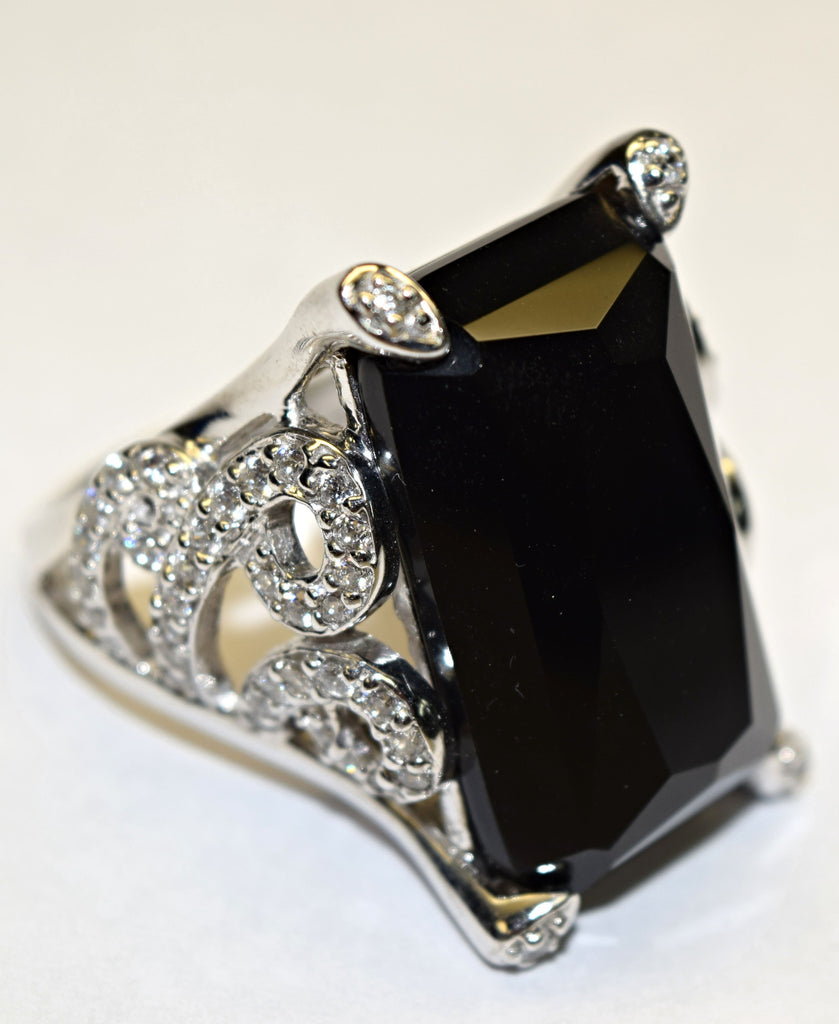 Sterling Silver Onyx Ring