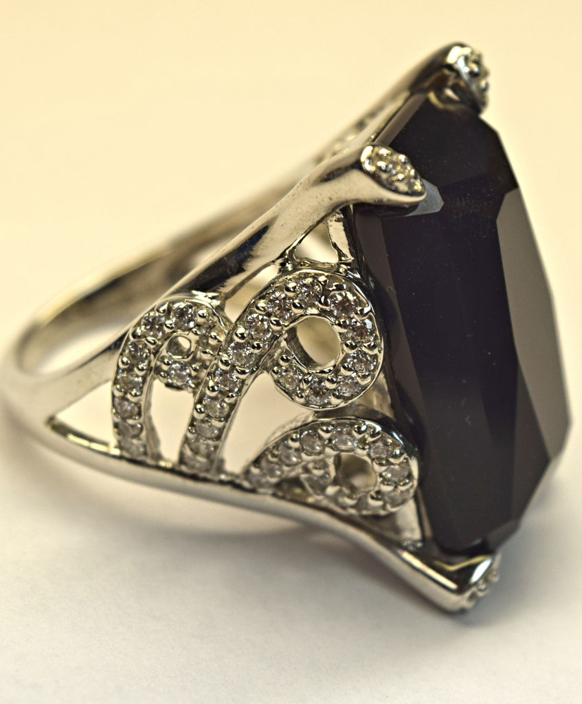 Sterling Silver Onyx Ring