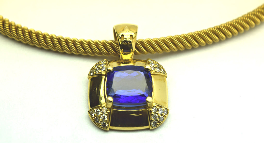 Tanzanite and Diamond Necklace