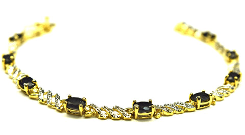 Sterling silver gold-plated bracelet