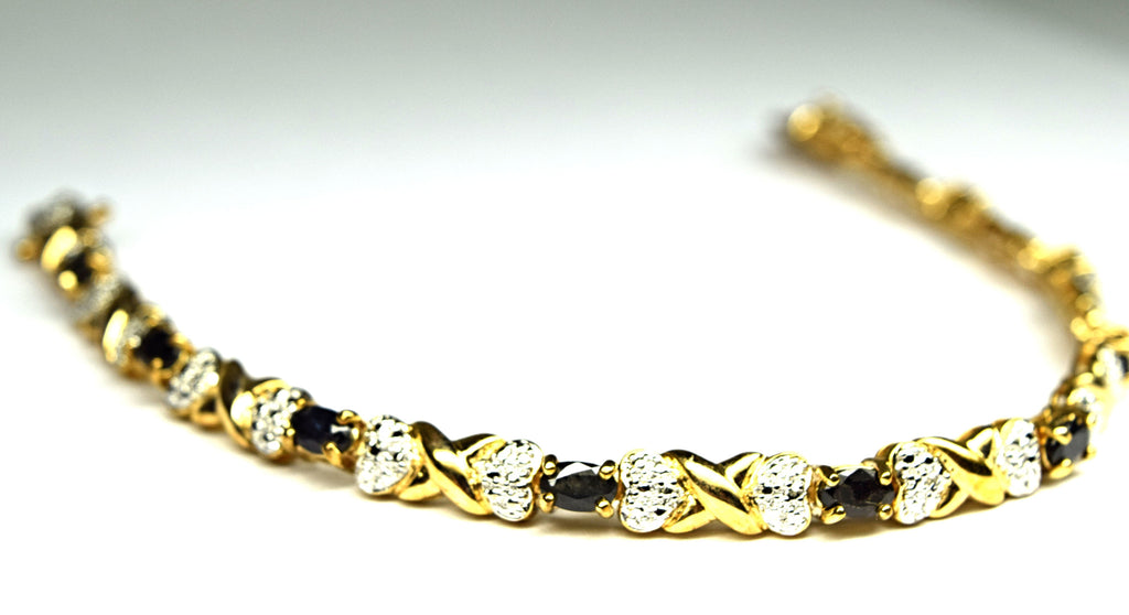 sterling silver gold-plated bracelet
