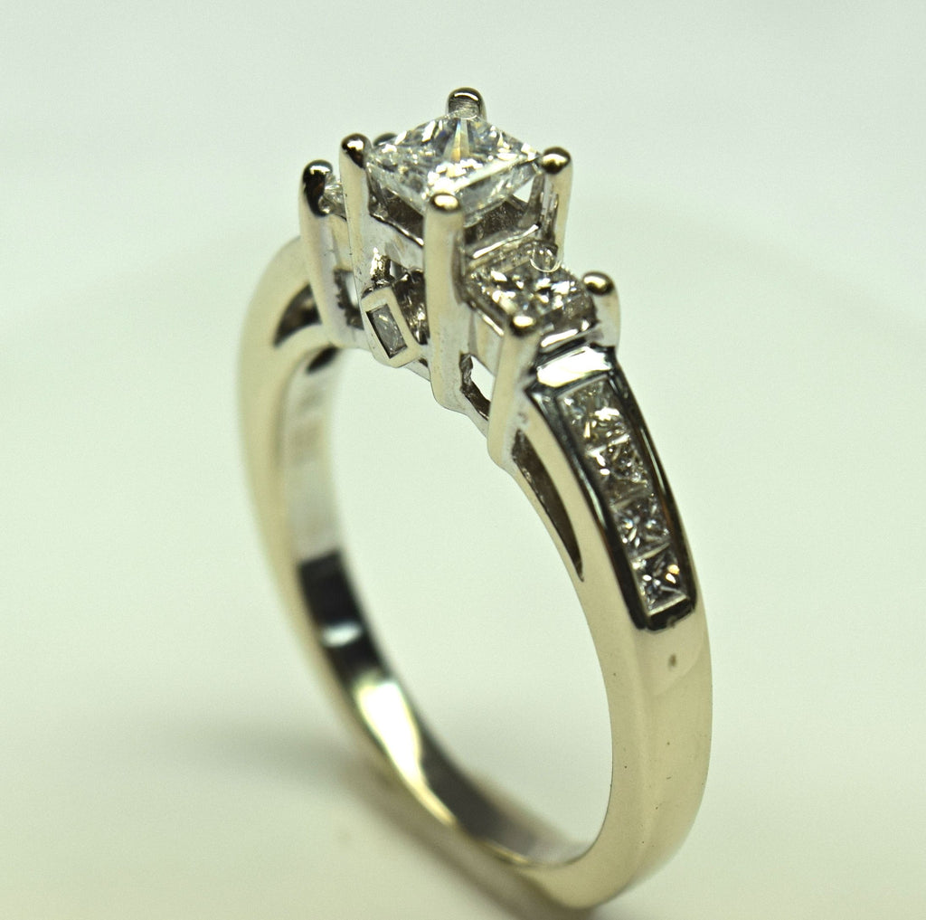 White Gold Princess Wedding Ring