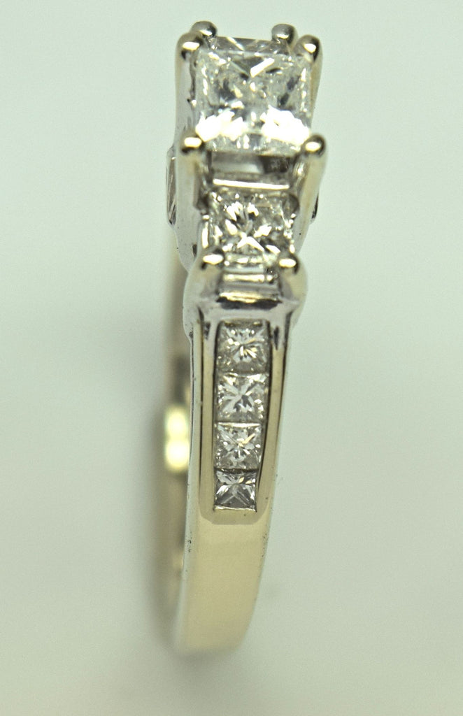 White Gold Princess Wedding Ring