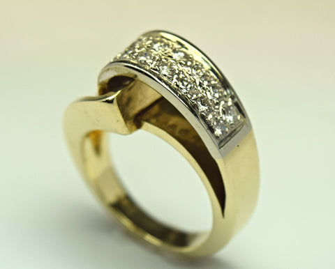 Two-tone Diamond Ring