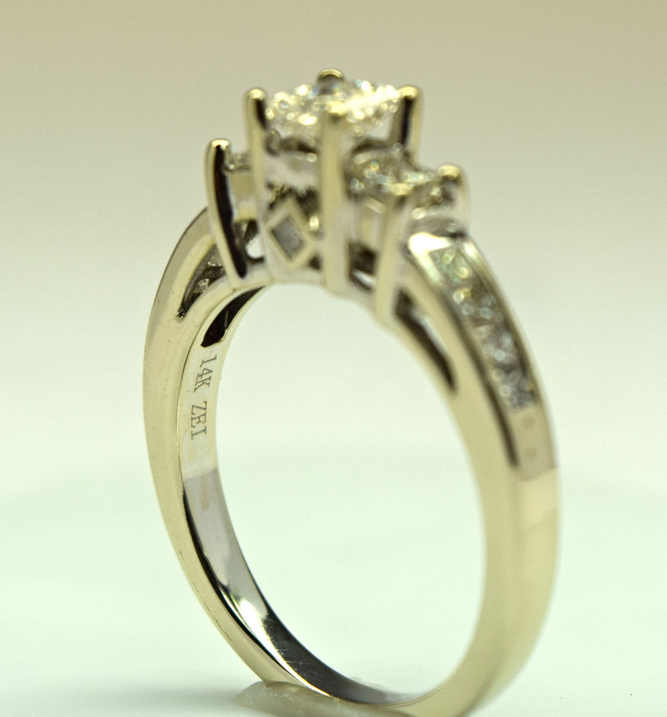 White Gold Princess Wedding Ring