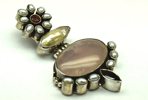 Diamond and ruby earrings