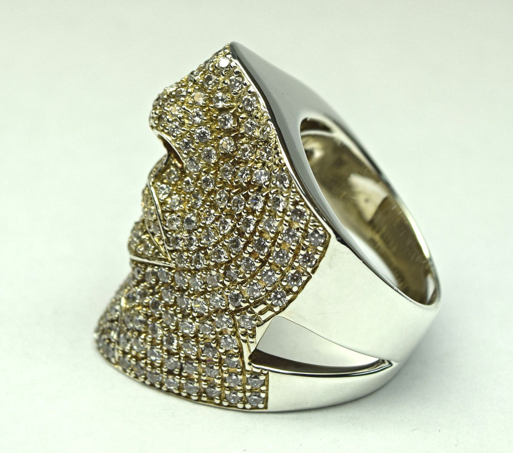 sterling silver face ring