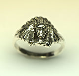 Sterling Silver Indian Head Ring