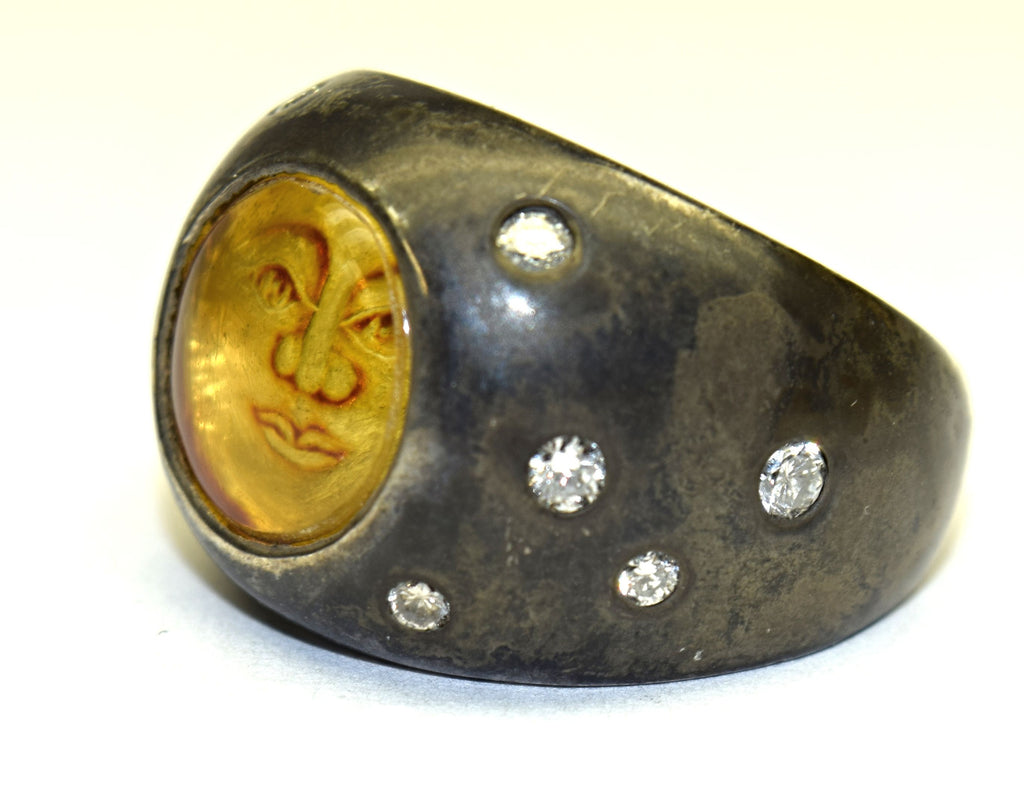 Sterling Silver "Moon in the Sky" ring