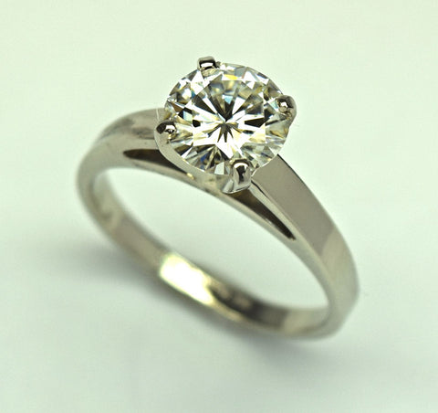 Moissanite Engagement Ring