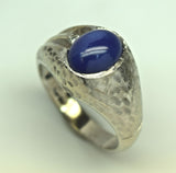 White Gold Star Sapphire Ring