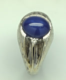 White Gold Star Sapphire Ring