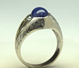 White Gold Star Sapphire Ring
