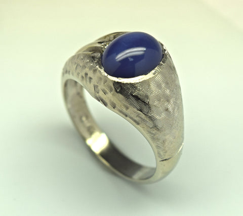 White Gold Star Sapphire Ring