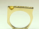 Yellow Gold Yellow Sapphire Ring
