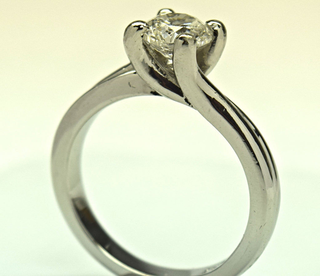 Platinum diamond engagement ring