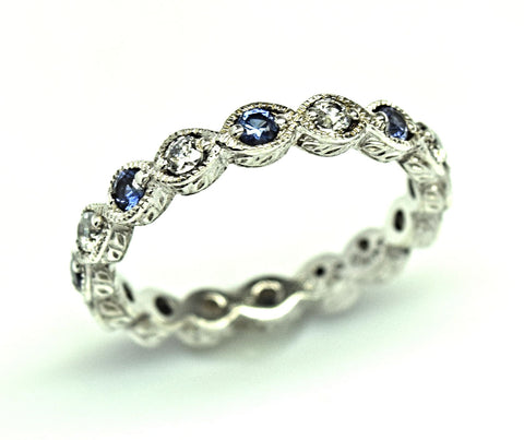 Sterling Silver Eternity Band