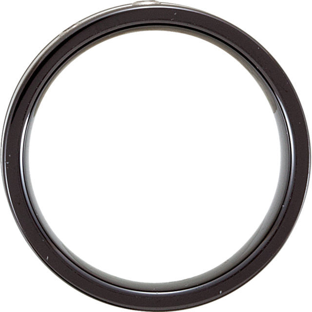 Tungsten & Ceramic Couture™ Black Diamond Band