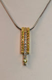 White and yellow Gold Necklace