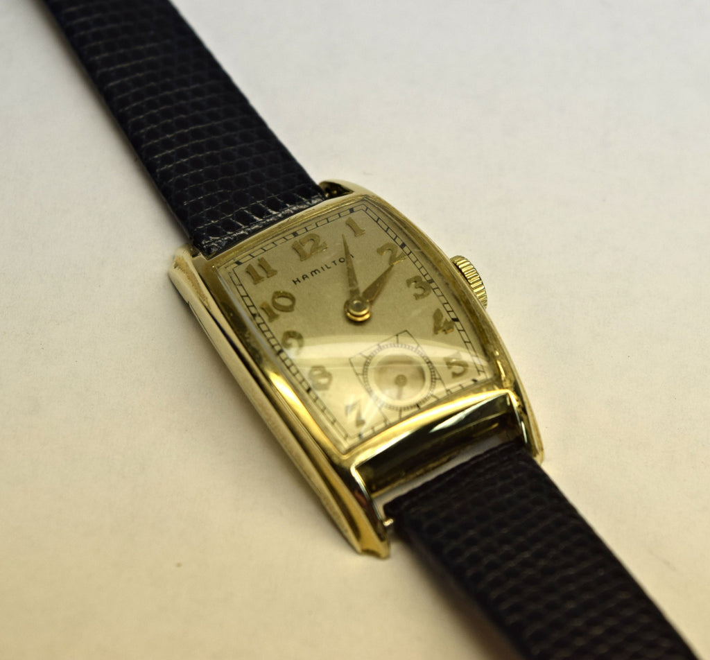 Gold filled hamilton wrist watch