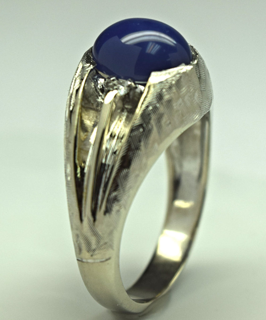 White Gold Star Sapphire Ring